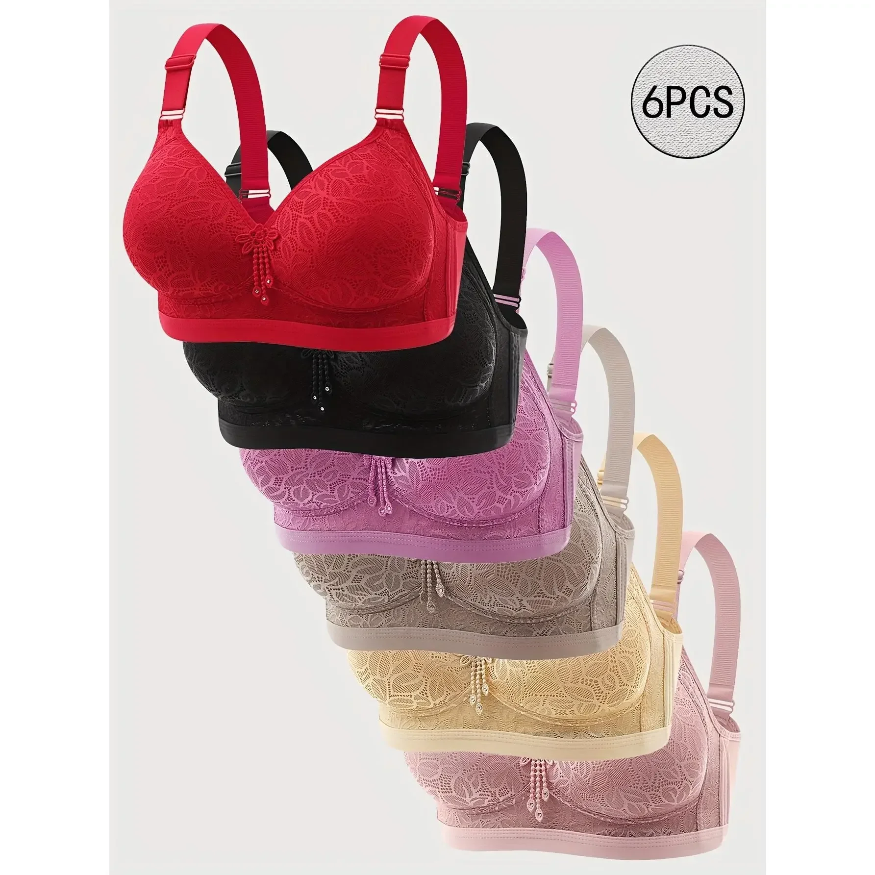 T Shirt Bra Seamless - 6 adet EssElegance Kadınlar için Balensiz
