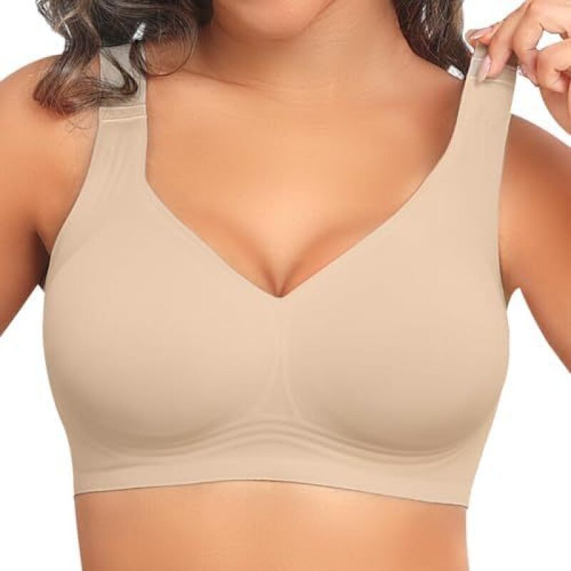 Mastectomy Bra Pocket - Kadınlar İçin Dikişsiz Balensiz Destekli Sütyen,
